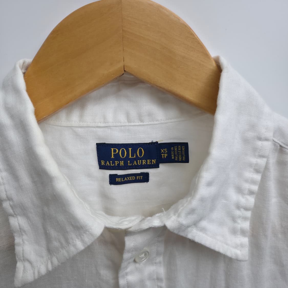 [XS] 폴로 랄프로렌 린넨 셔츠 화이트 상품이미지5