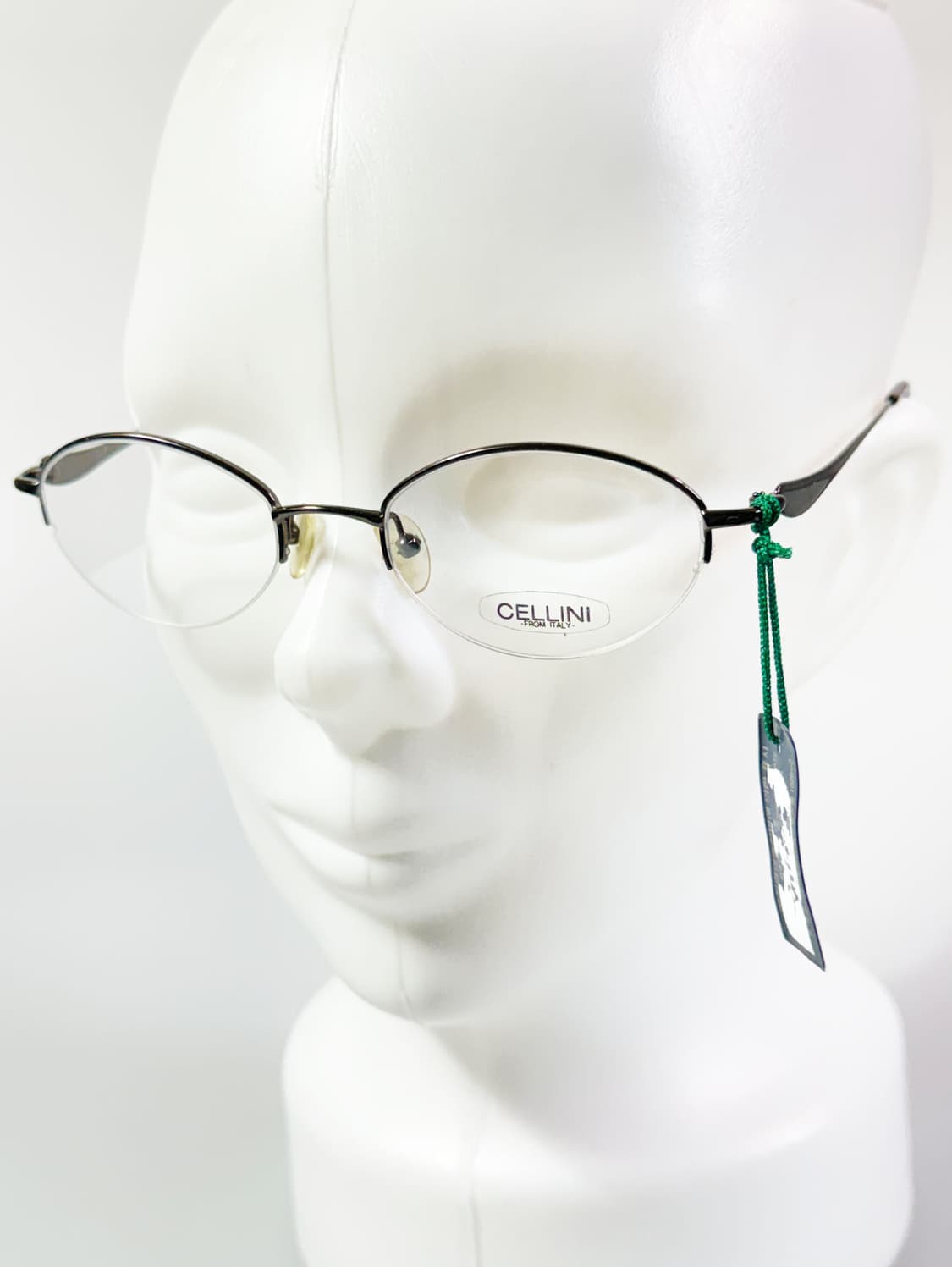 CELLINI ITALY 오벌 반무테 메탈 프레임 빈티지 안경 상품이미지8