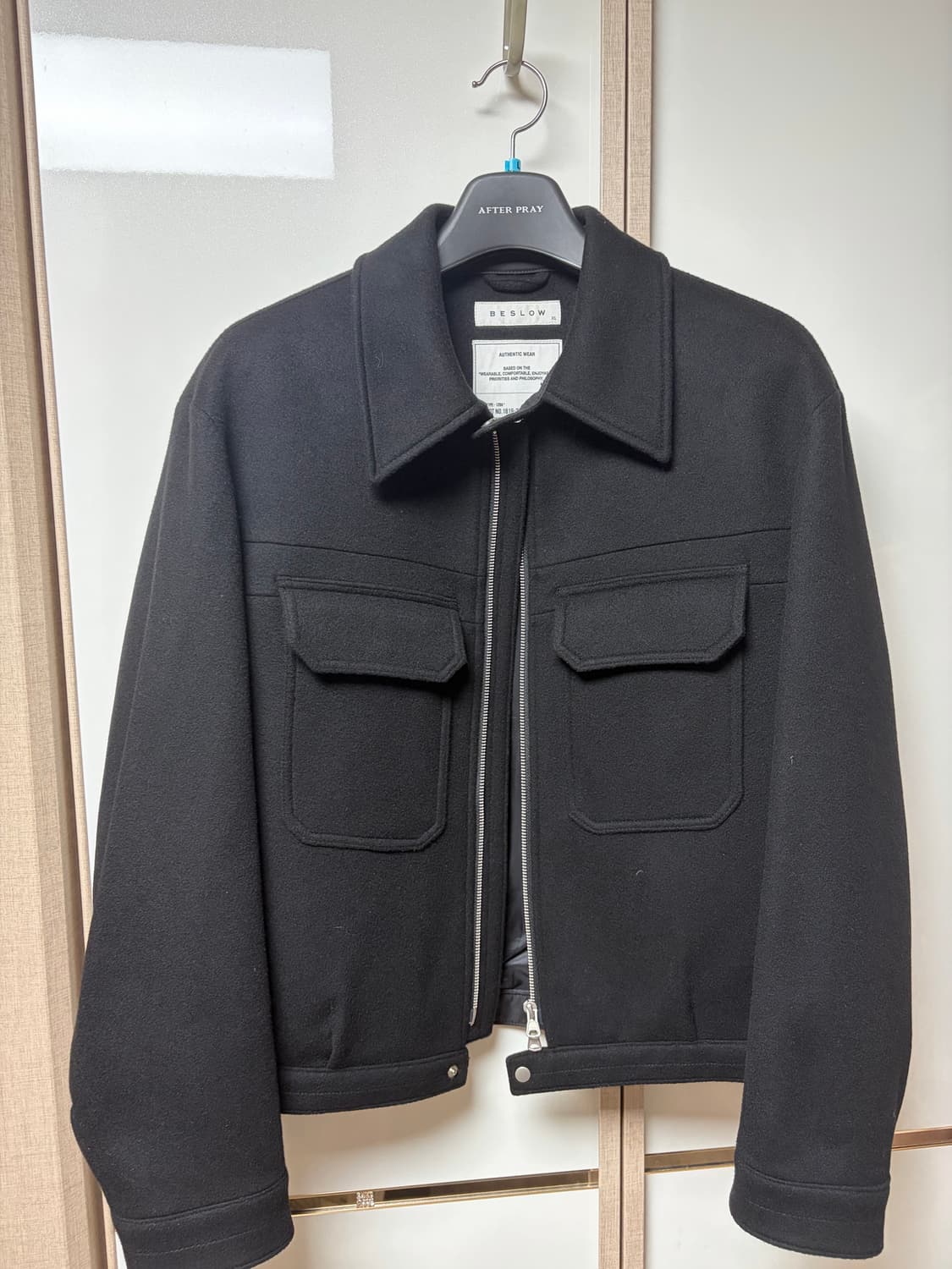 비슬로우 울 블루종 자켓 xl 상품이미지1