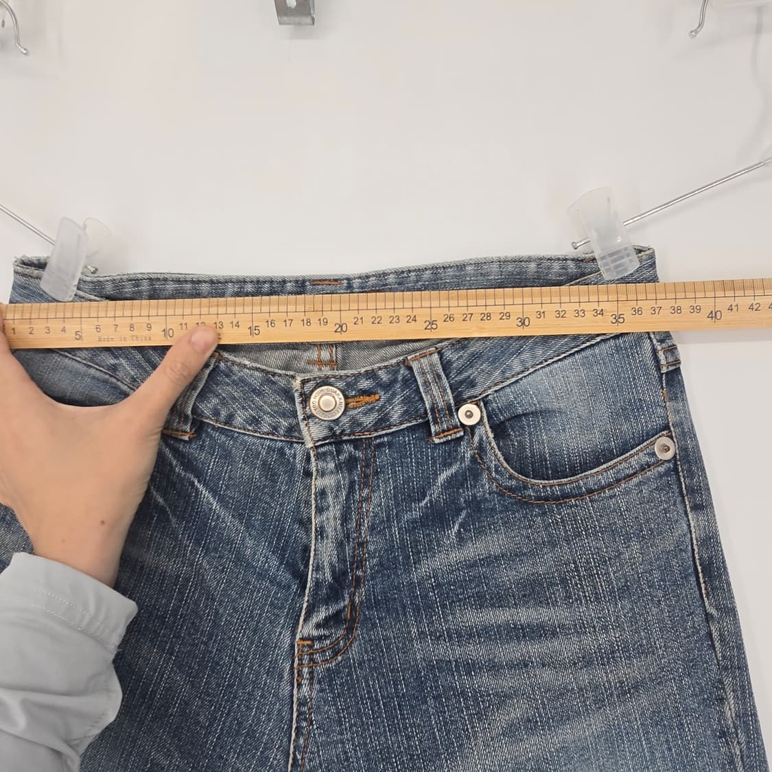 Y2K 로우라이즈 부츠컷 데님 청바지 상품이미지3