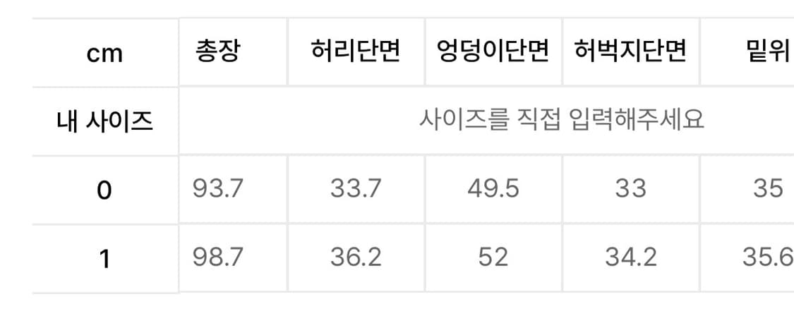 (새상품) 아모멘토 가르송 데님 0사이즈 상품이미지4