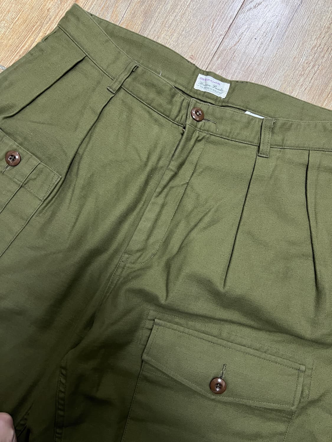 택포10) 반츠 백사틴 브리티시 배틀 드레스 트라우저 카고팬츠 50 상품이미지2