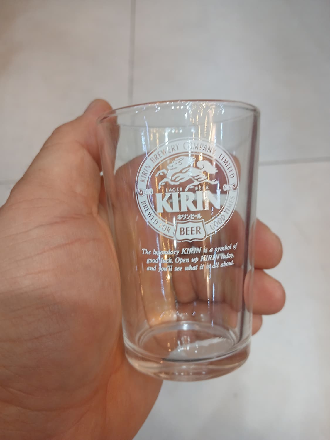 빈티지 기린비어 KIRIN BEER  한입 맥주잔 상품이미지1