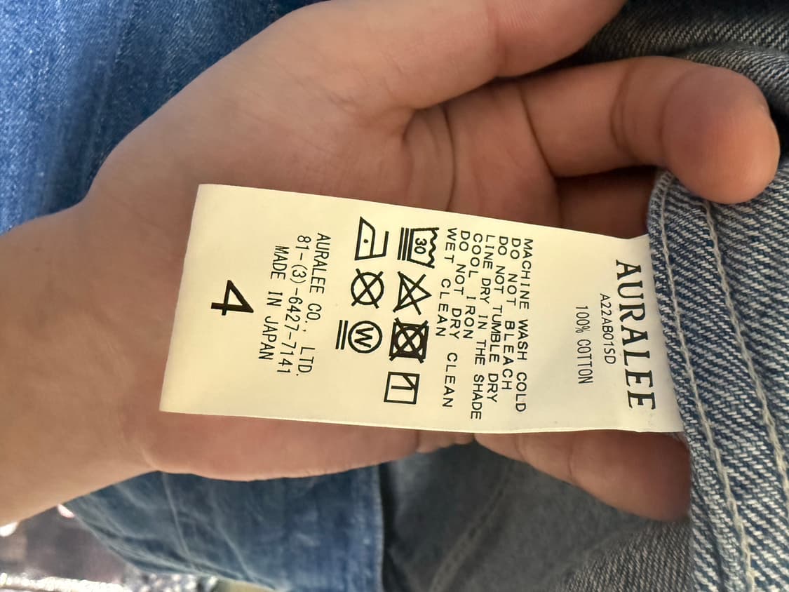 오라리 셀비지 데님 자켓 4 상품이미지2