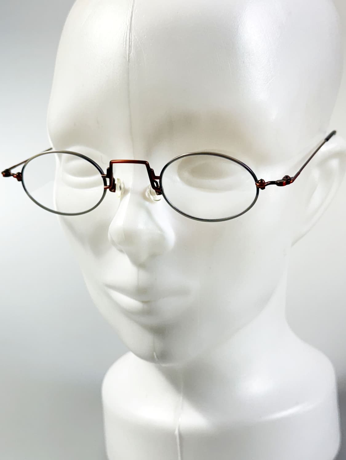90s VISTAN 투톤 슬림 오벌 와이어 빈티지 안경 상품이미지8