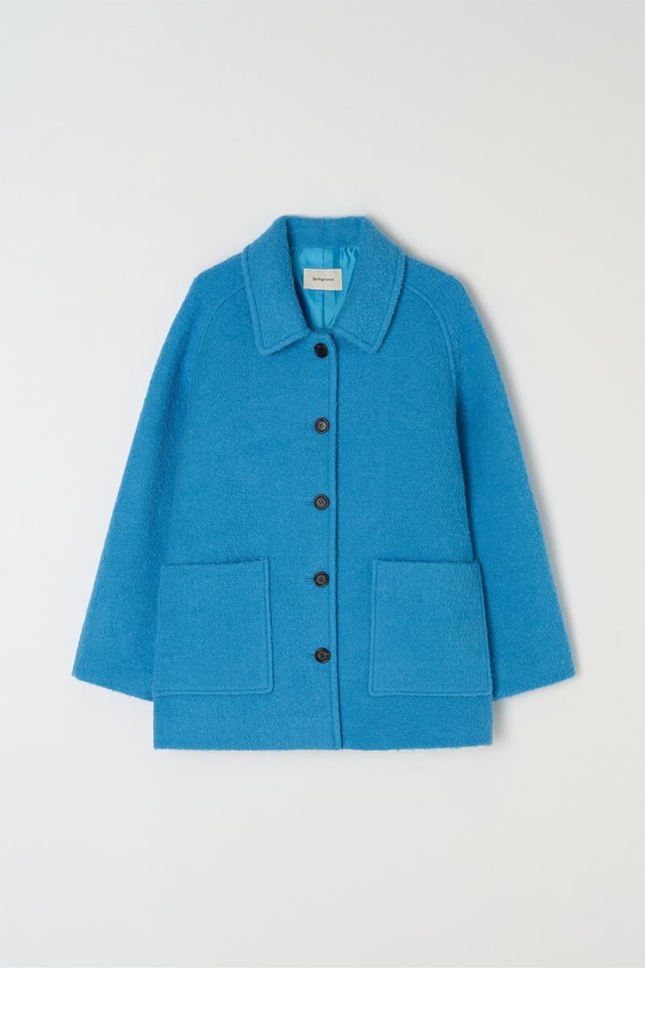 스프링크로커스 부클 레글런 하프 코트 (블루) 상품이미지1