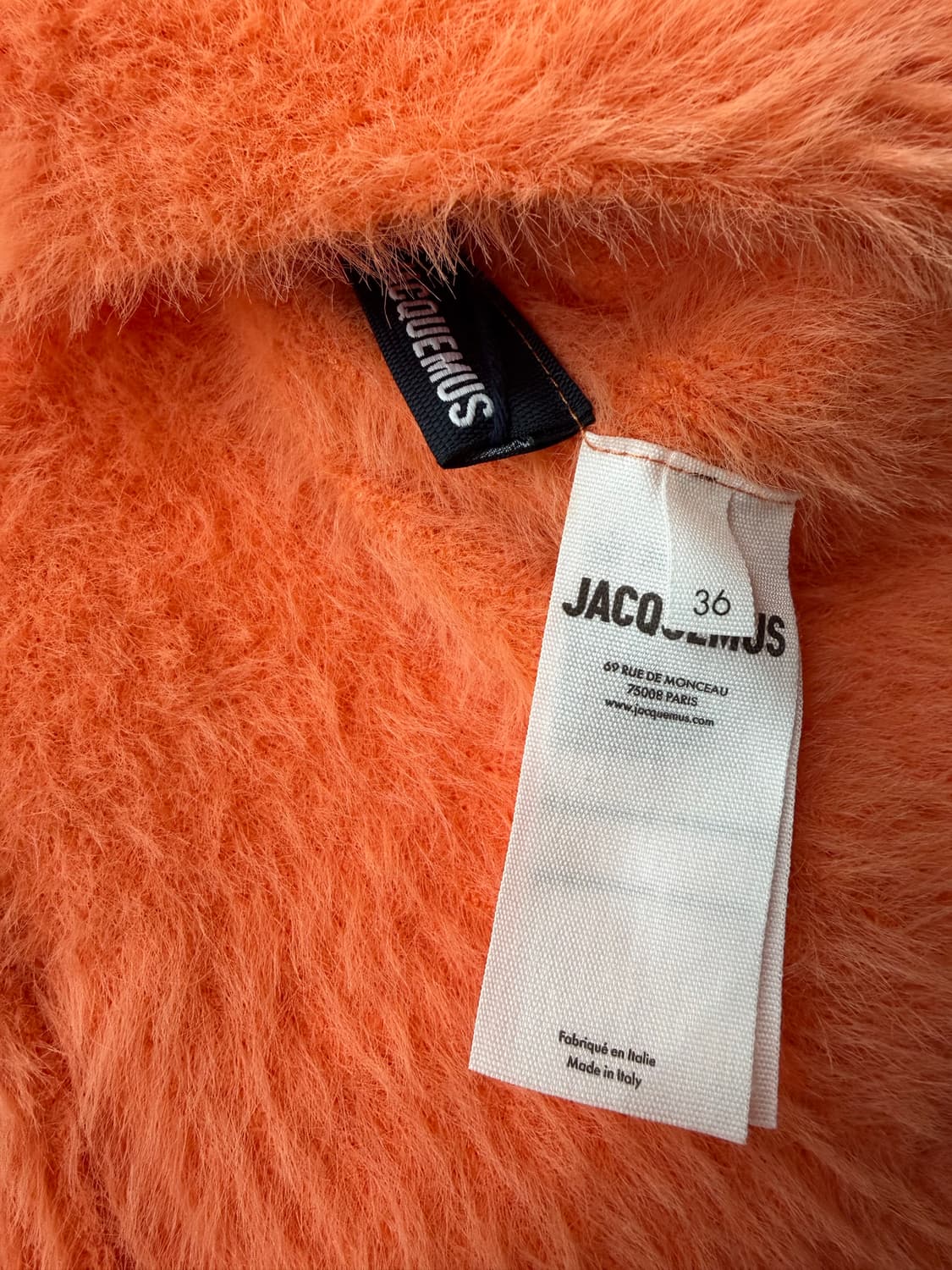 36/ 자크뮈스 네브 크롭 앙고라 가디건(새상품) 상품이미지9