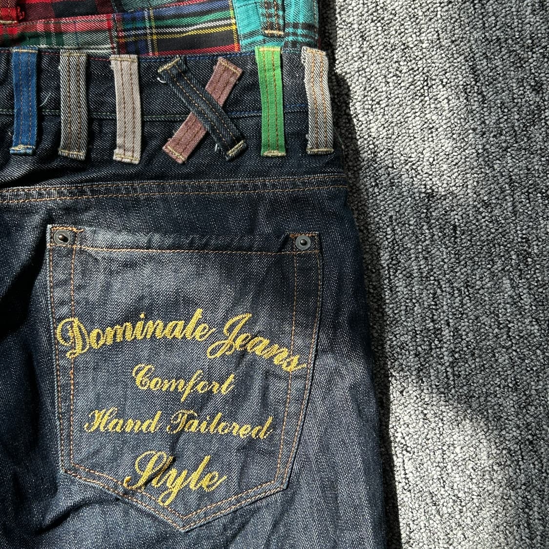 jpn 빈티지 더블 웨이스트 데님 팬츠  상품이미지5