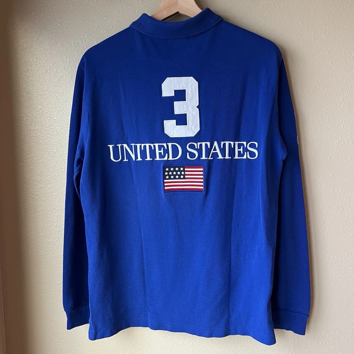 폴로 랄프로렌 USA 성조기 빅포니 롱슬리브 카라 티셔츠 상품이미지2