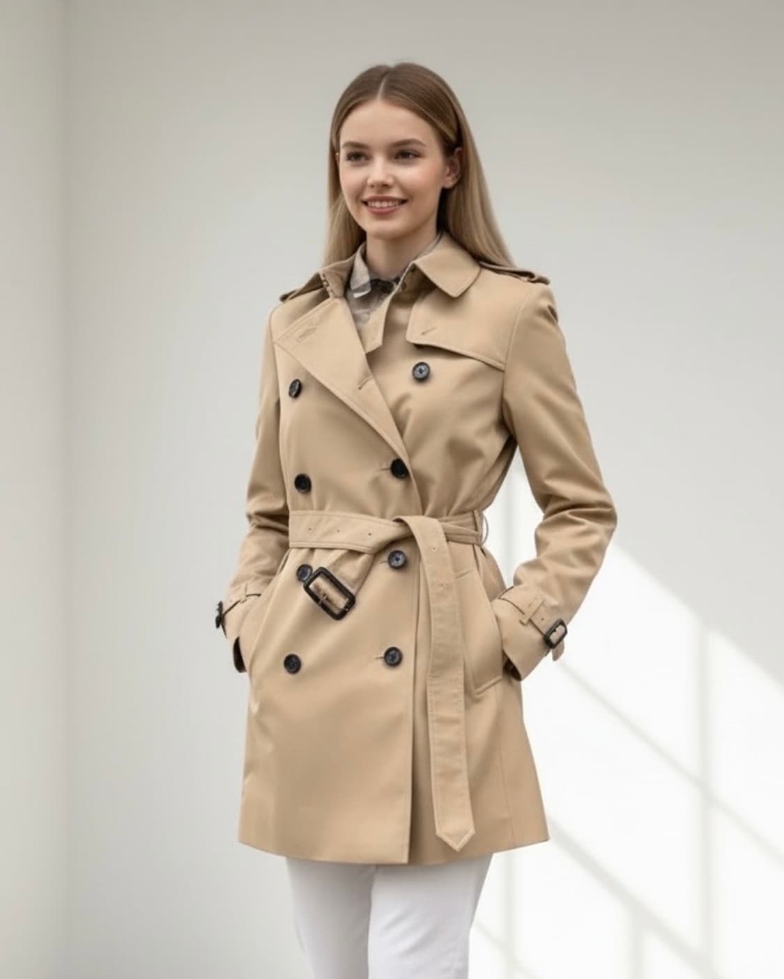 버버리 여성 하본 롱 트렌치코트(UK10/55반~66) 상품이미지1