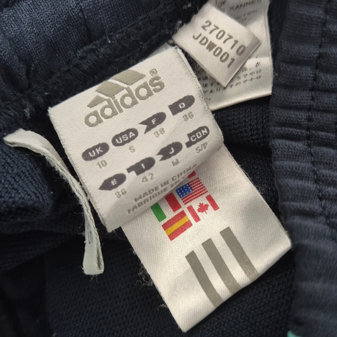 아디다스 삼선 네이비민트 부츠컷 팬츠 상품이미지2