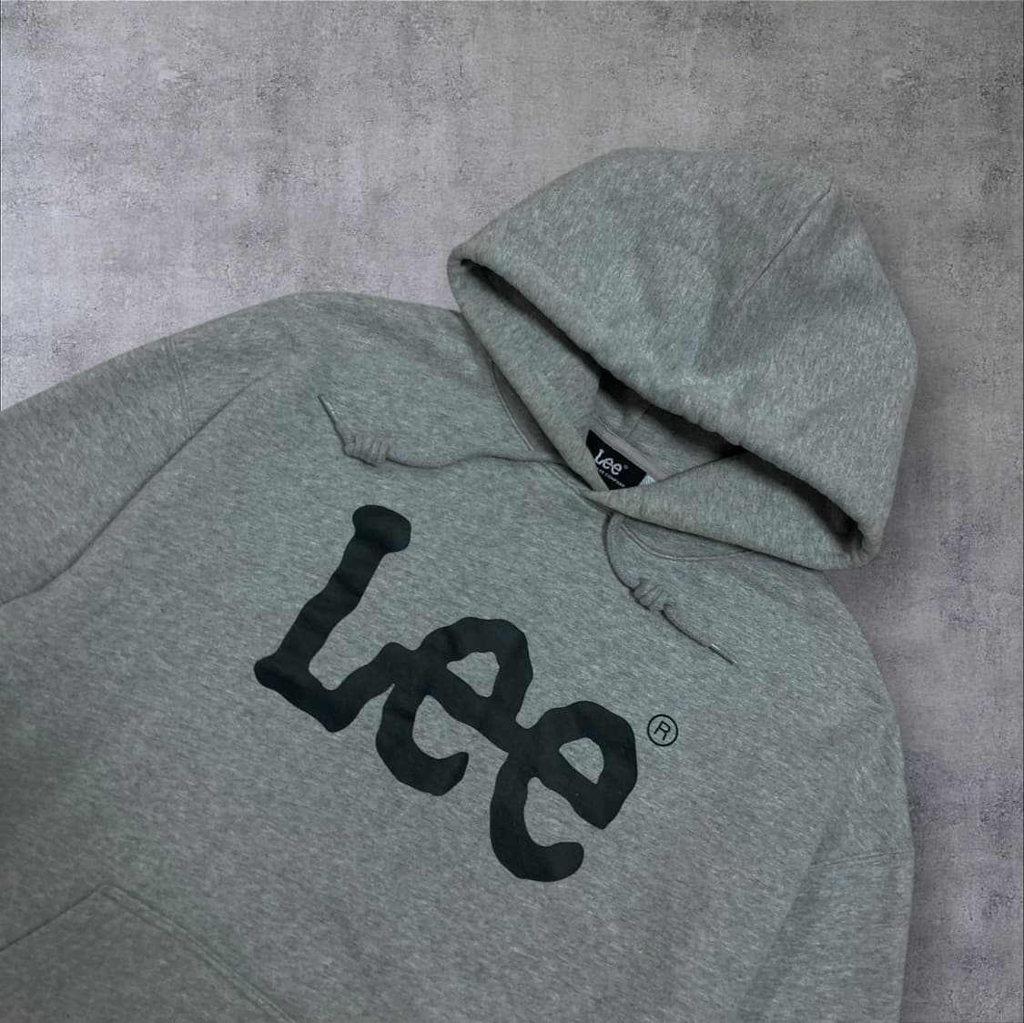 Lee 스펠아웃 빅로고 그레이 후드티 상품이미지2