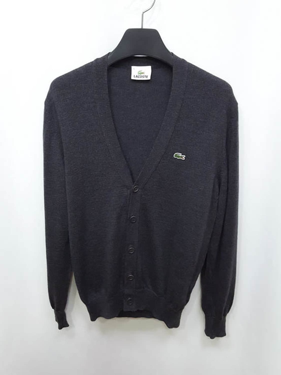 라코스테 모100 가디건 다크그레이 공용 상품이미지1