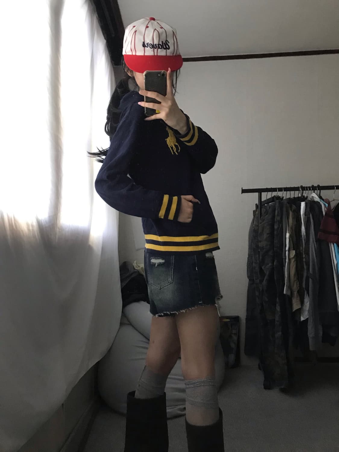 폴로 네이비 빅포니 후드집업 상품이미지3