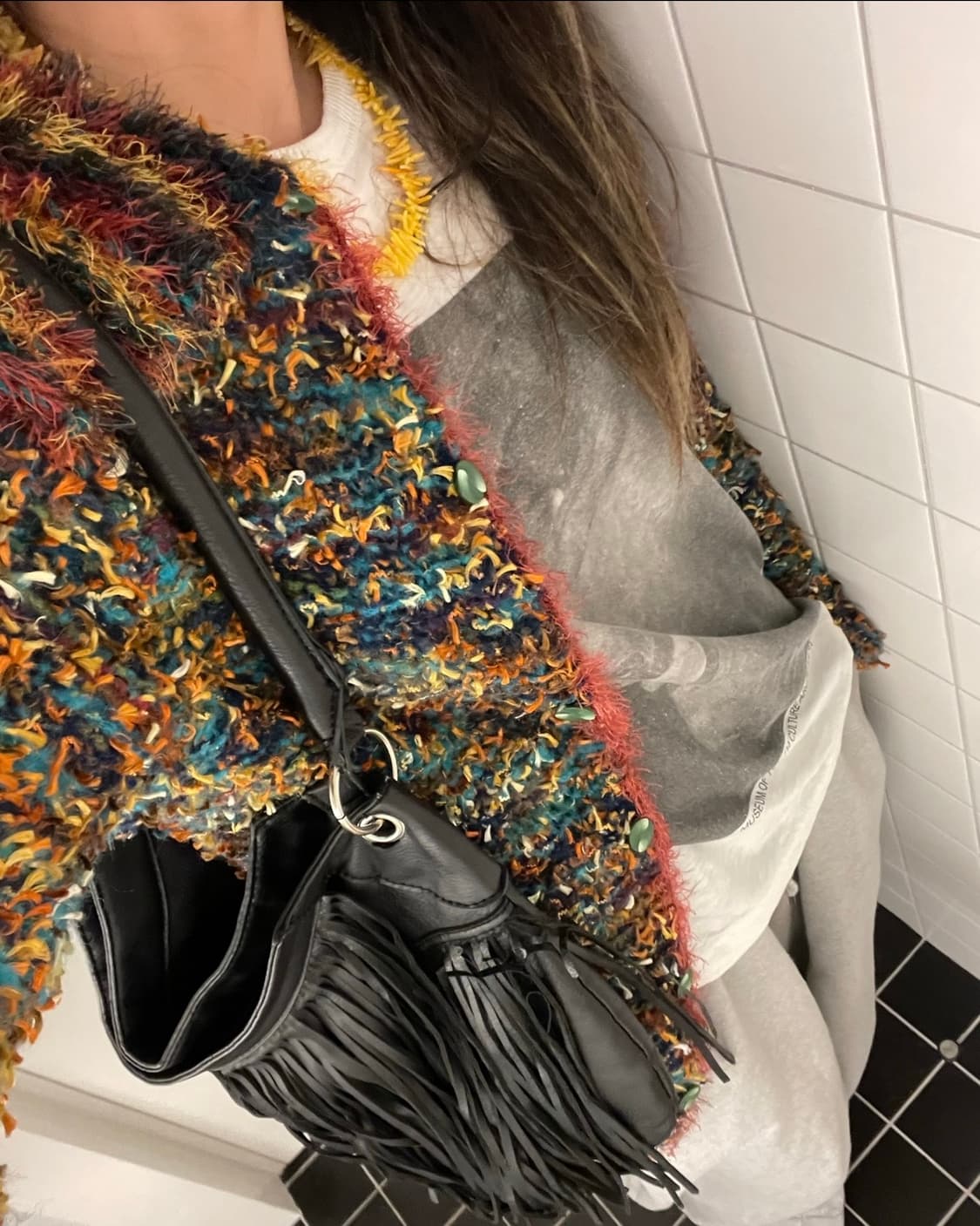 샤기 가디건 상품이미지2