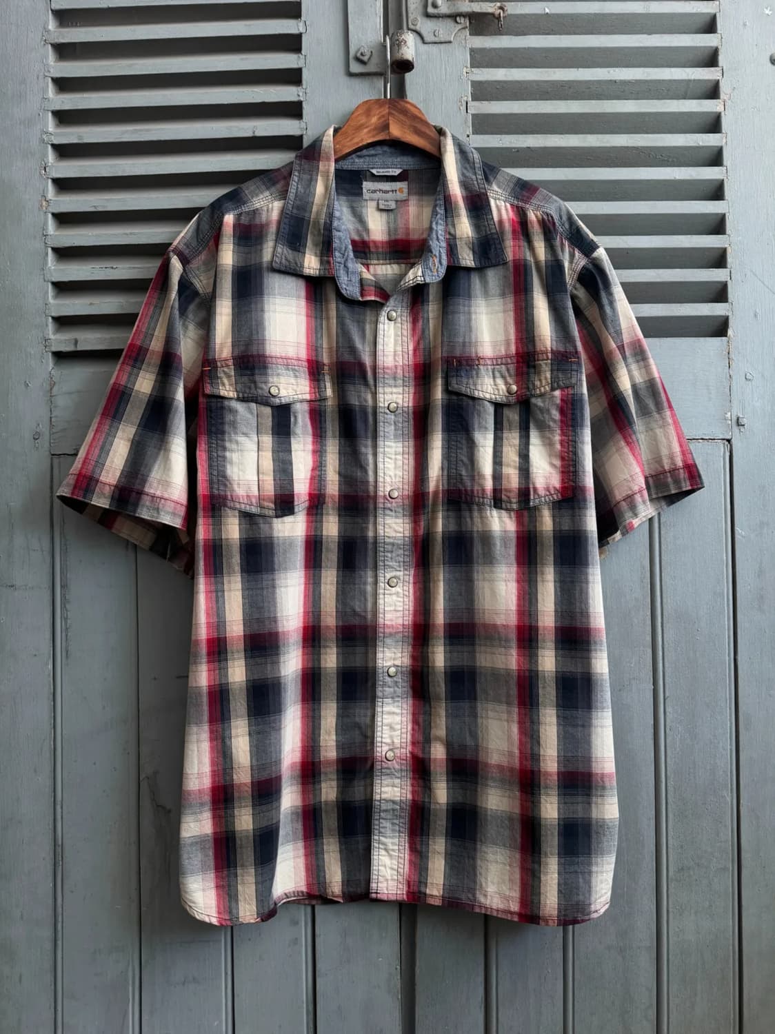 [2XL]칼하트 USA 오버핏 체크셔츠 상품이미지1