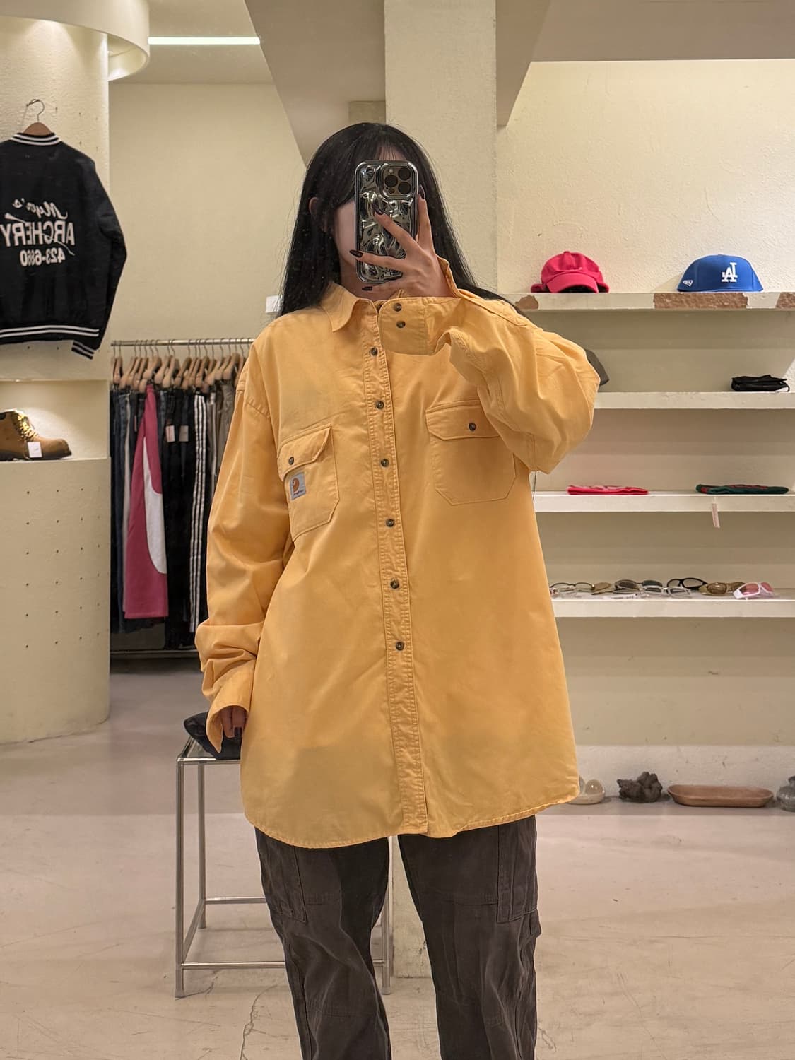 칼하트 투포켓 버튼다운 워크셔츠U1345 상품이미지1