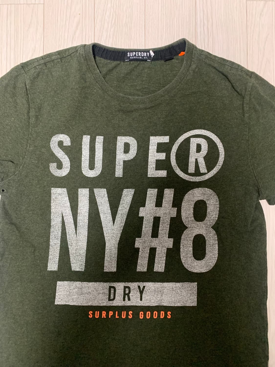 슈퍼드라이 NY#8 드라이 반팔티 올리브 상품이미지3