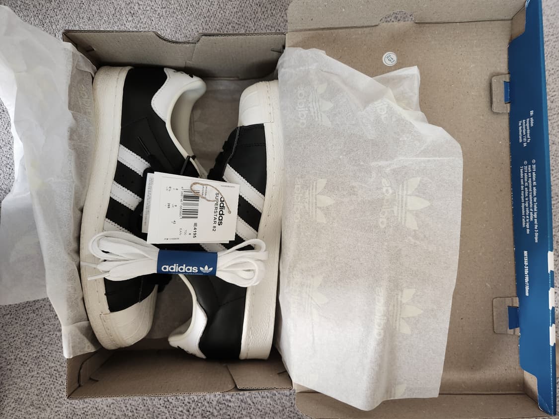 아디다스 슈퍼스타 82 FI 코어 블랙 265 사이즈 상품이미지6