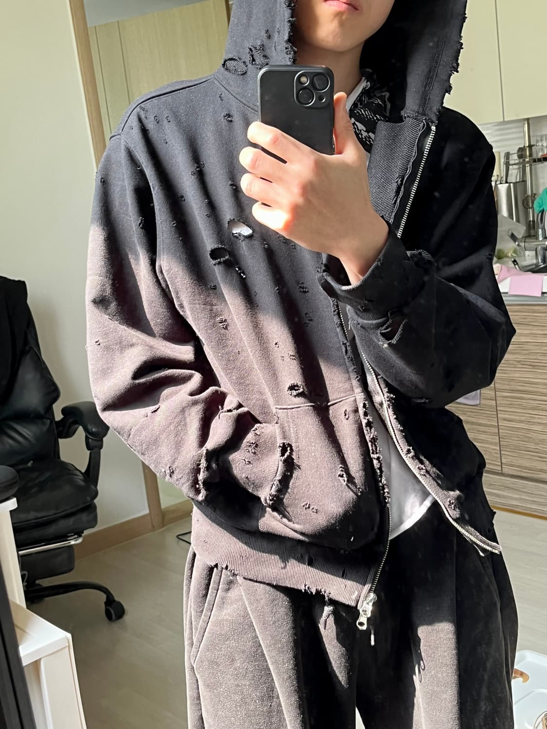 디스트로이드 빈티지 후드집업 상품이미지1