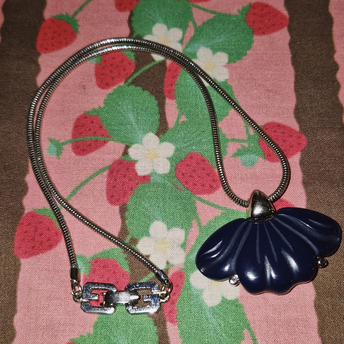 76s 지방시 비쥬 코스튬 네이비 쉘 목걸이 상품이미지7