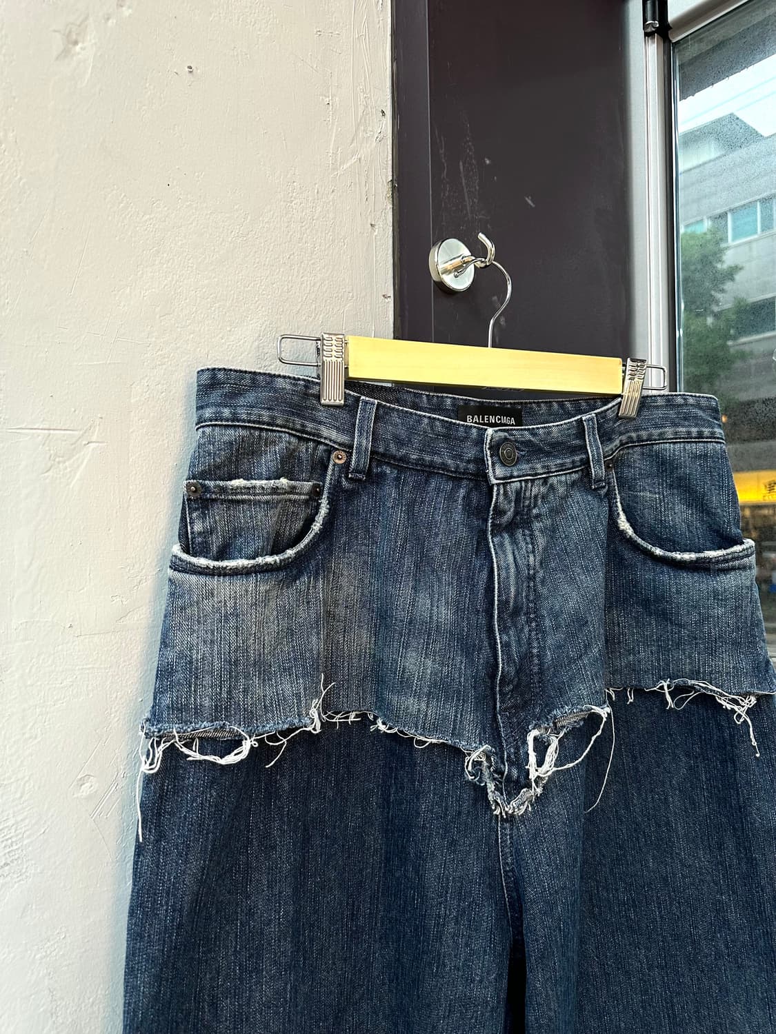 M/ 발렌시아가 컷오프 와이드 데님 팬츠 상품이미지3