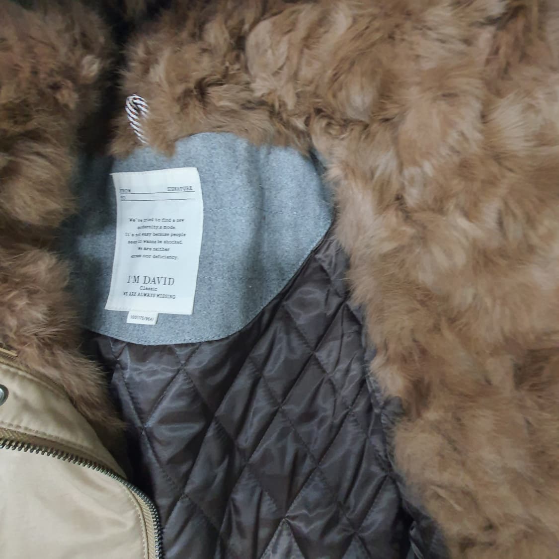 I'M DAVID 겨울 야상 면점퍼 남자95 상품이미지7