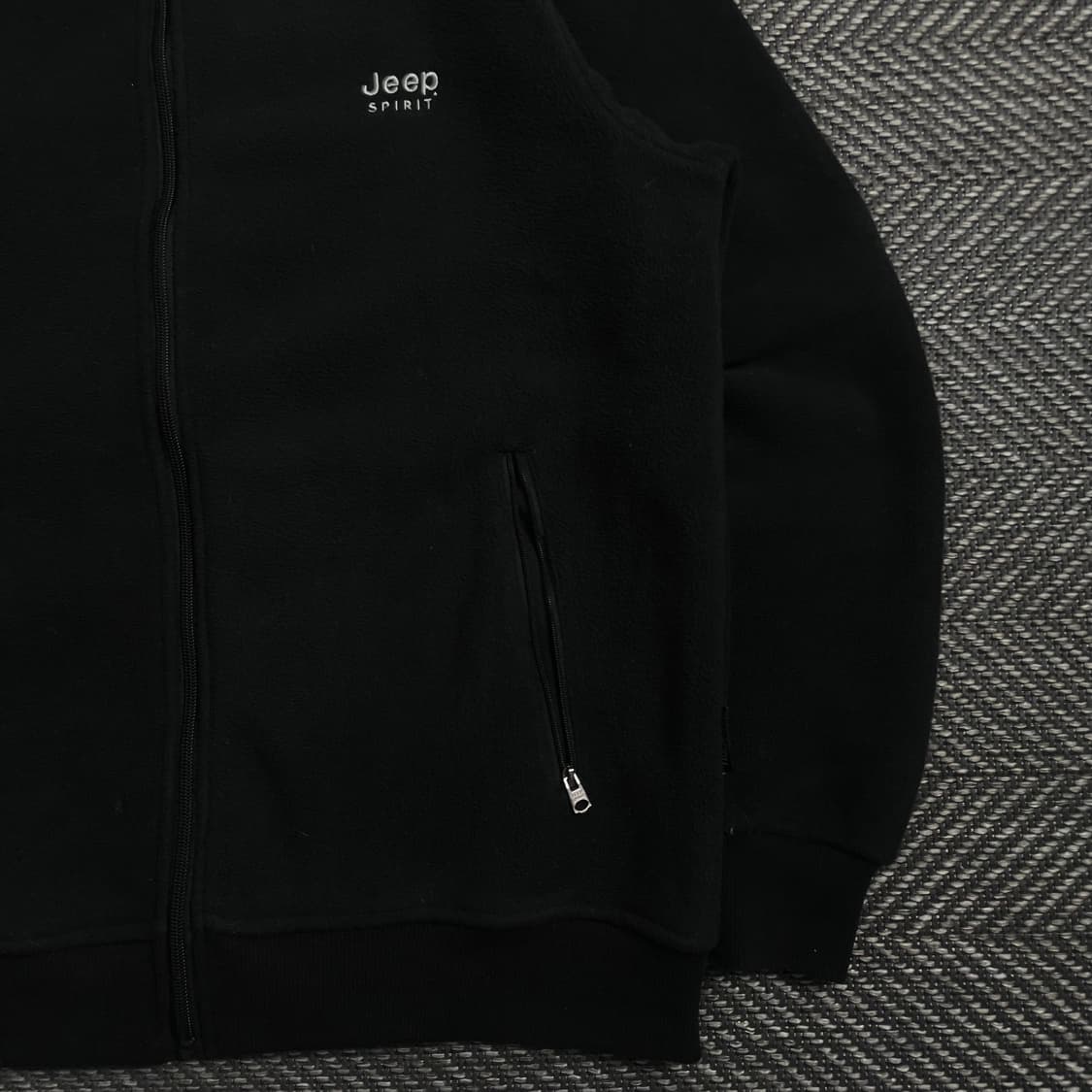 지프 오리지날 자수 로고 블랙 플리스 자켓y 4264 상품이미지3