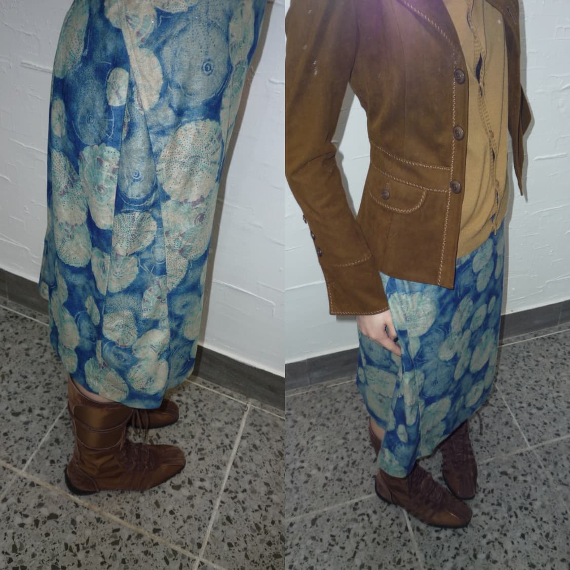 Twinkle blue midi skirt 상품이미지1