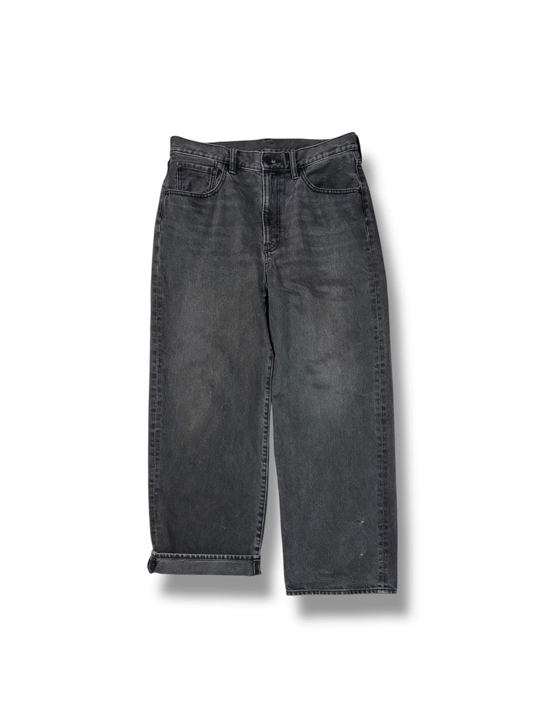 지유 GU 와이드 블랙진 (32) 상품이미지1