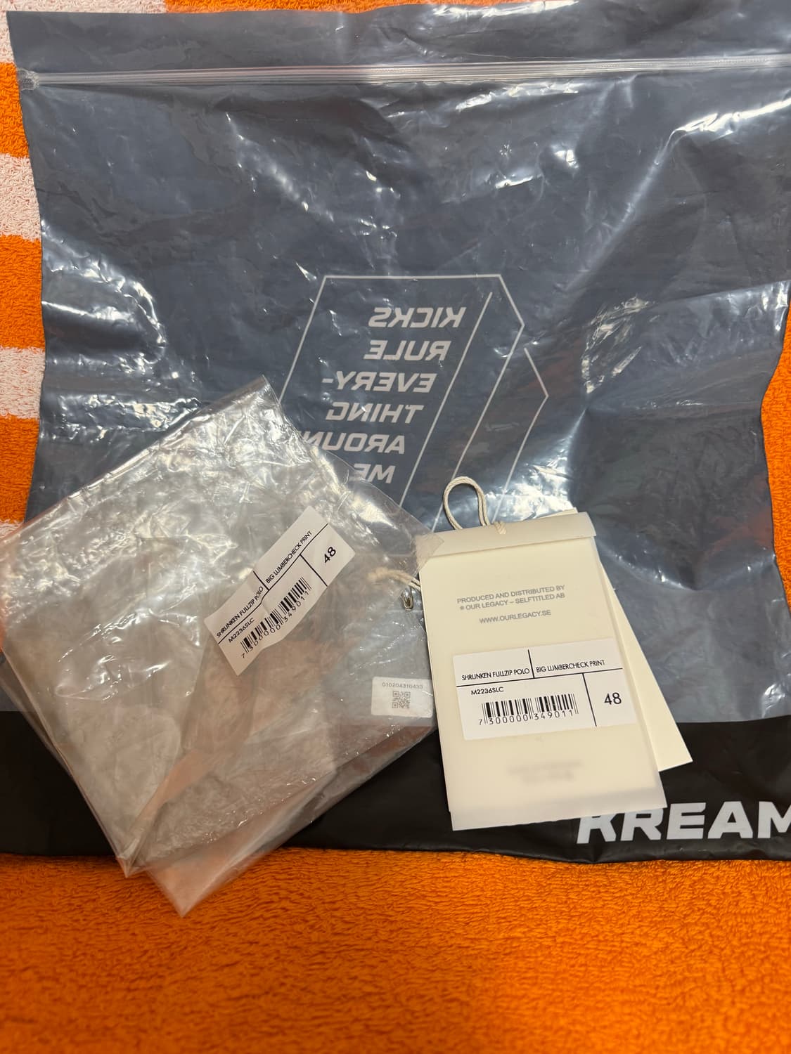 아워레가시 슈렁큰 집업 자켓 판매합니다! 상품이미지7