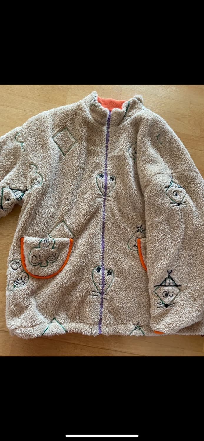 리버서블 자수 플리스자켓 상품이미지1