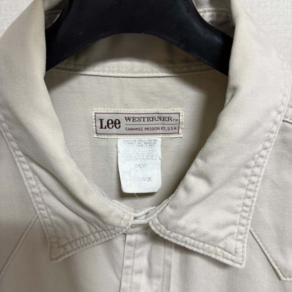 리 Lot 0450 웨스턴 셔츠 / 베이지, L 상품이미지4