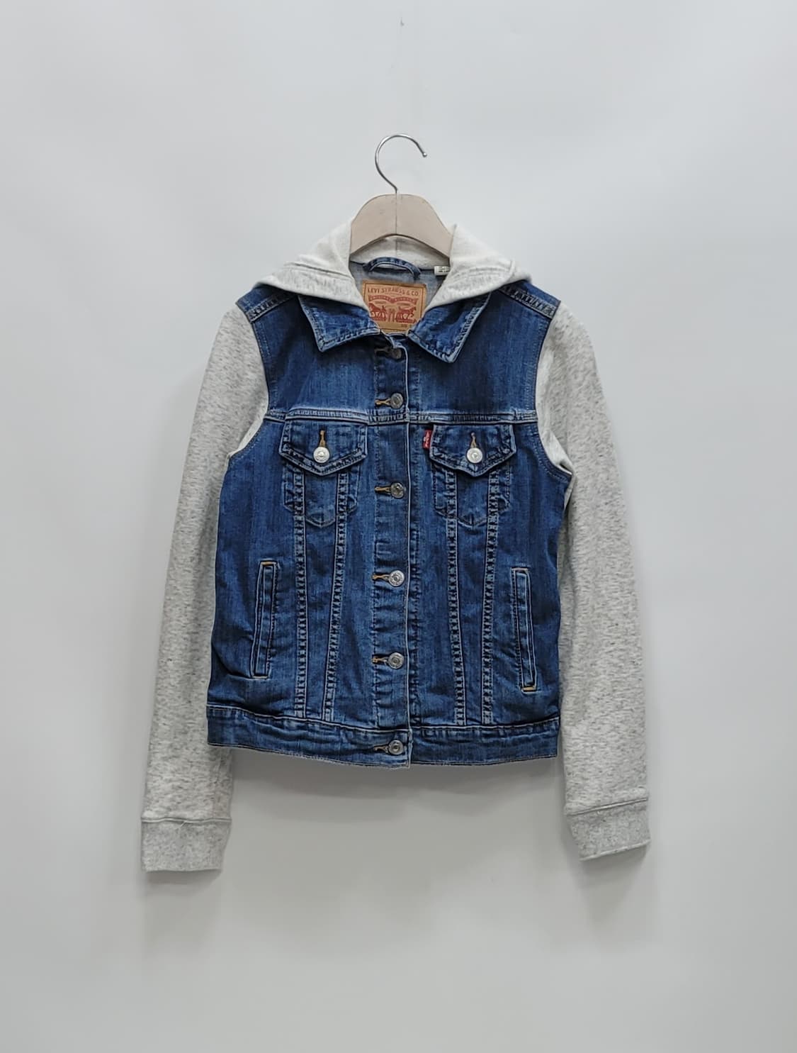 LEVI'S 리바이스 하이브리드 후드 트러커 자켓 / 여 S
 상품이미지1