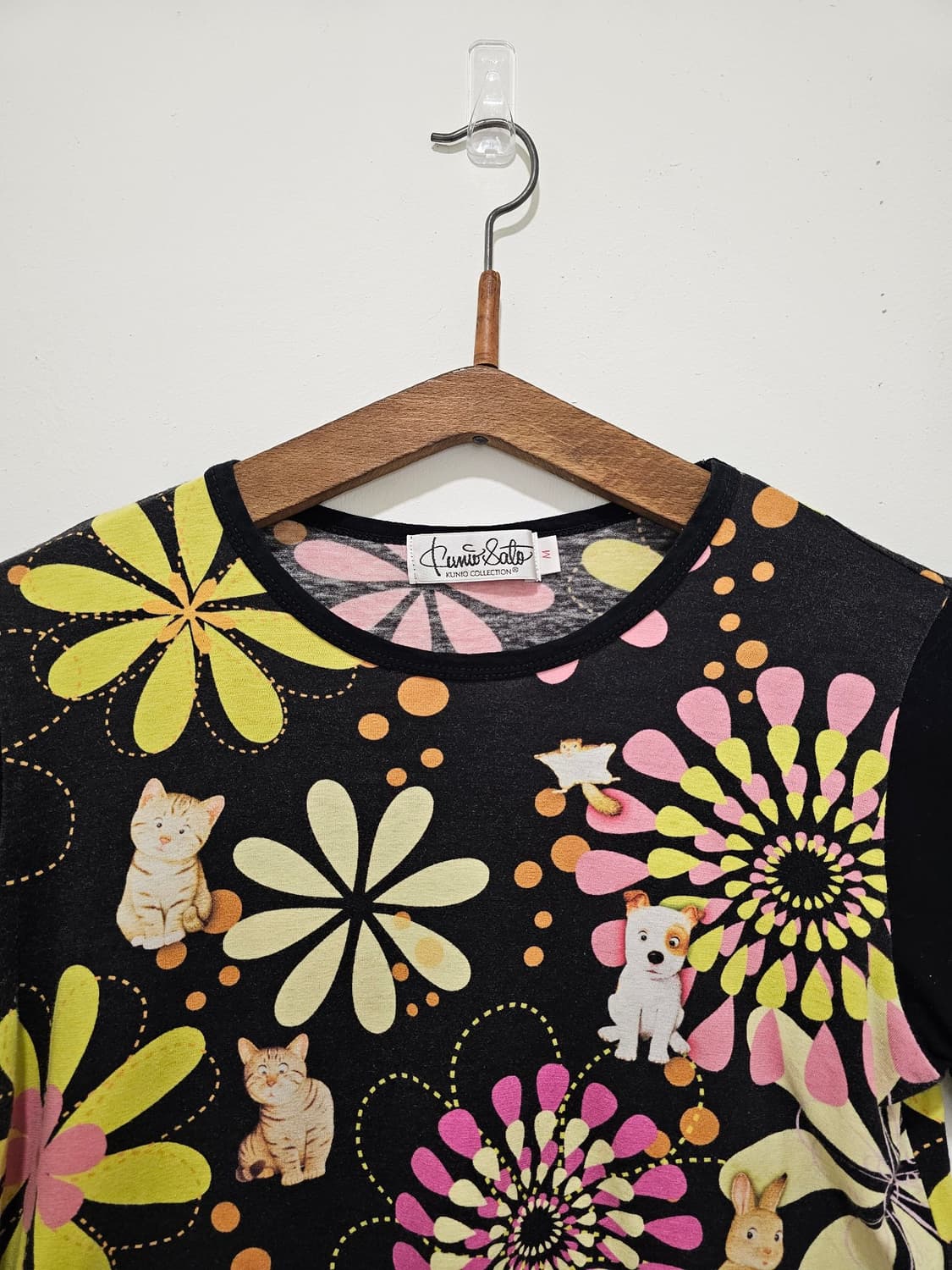 Kunio Collection 일러스트 프린팅 반팔T 상품이미지2
