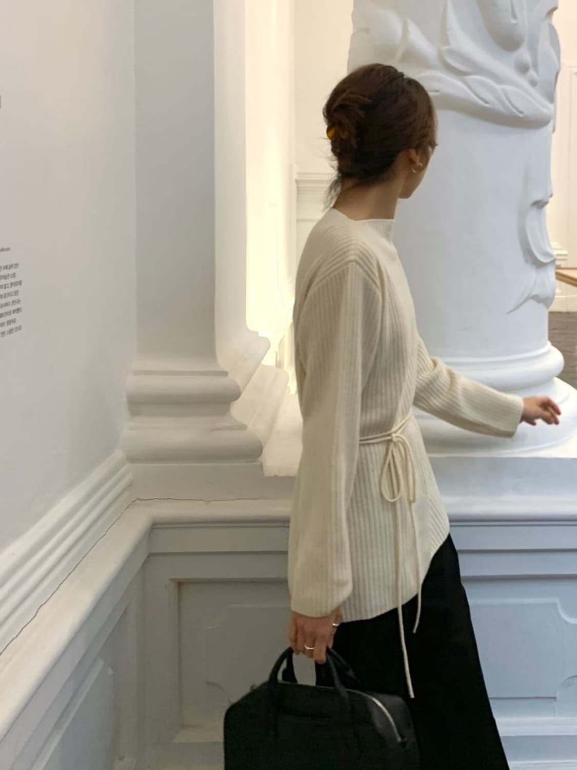 yuere 유에르 툴시 청키 리브드 니트 상품이미지3