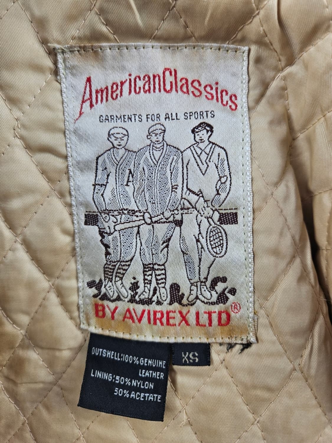 아비렉스 아이콘 가죽 브라운 블루종 자켓 ( XS ) / 10980 상품이미지6