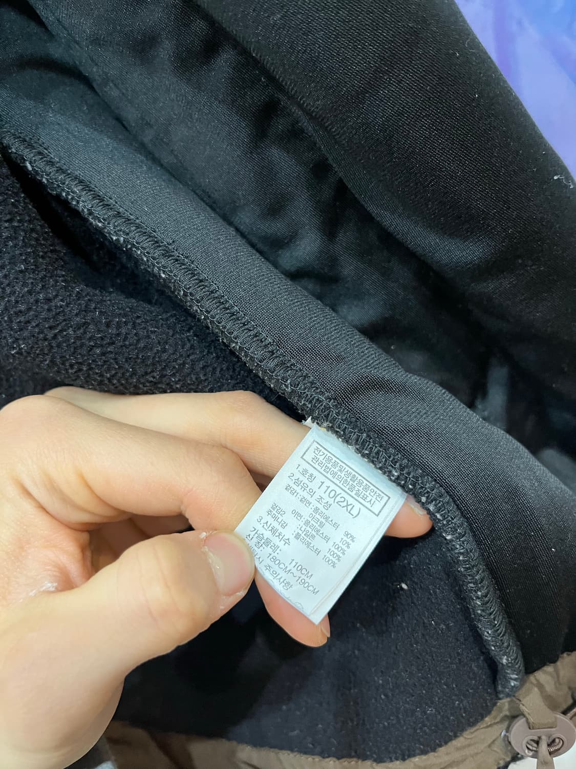 노스페이스 후리스 후디 자켓 블랙 XXL  상품이미지7