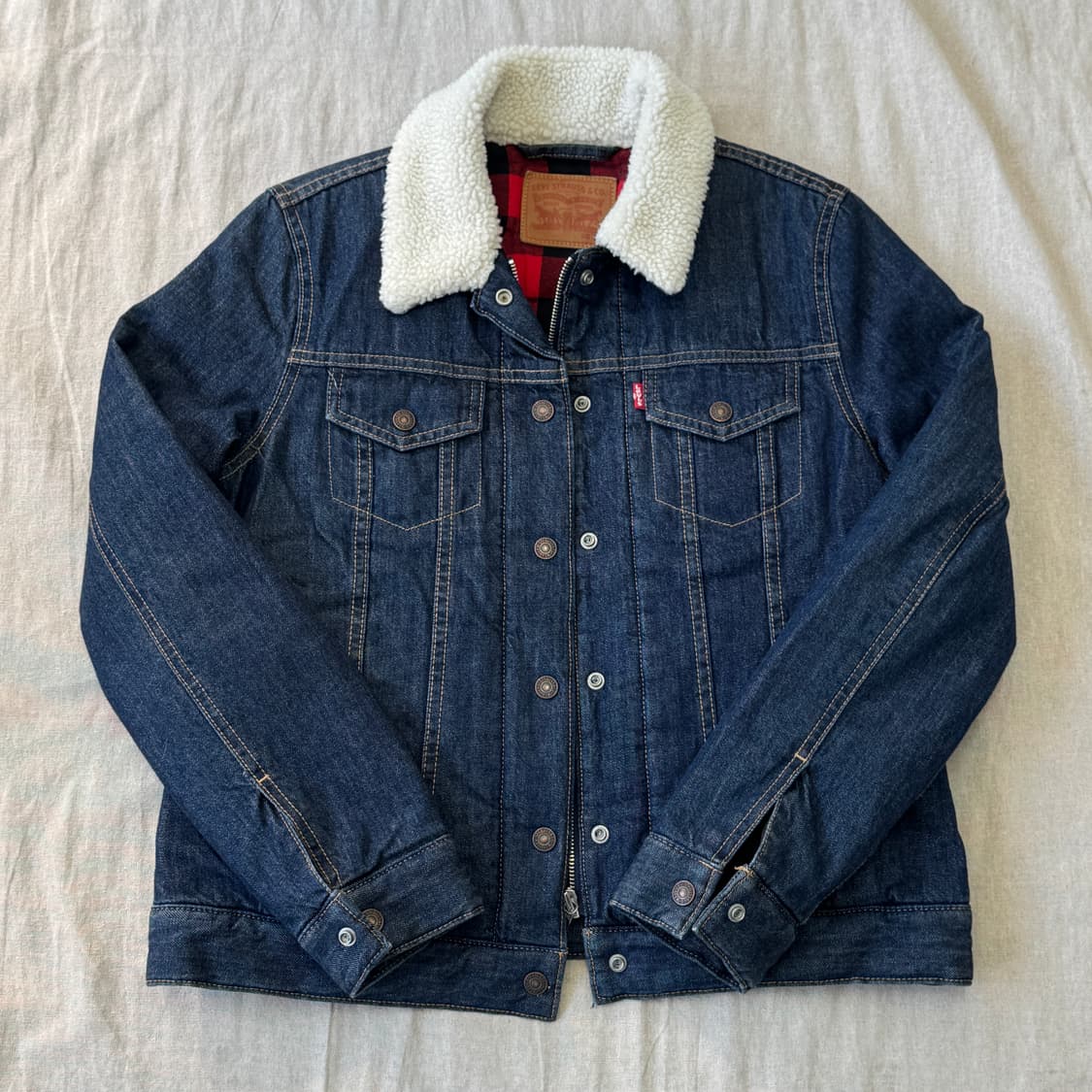 리바이스 우먼 구스다운 데님자켓 M 상품이미지1