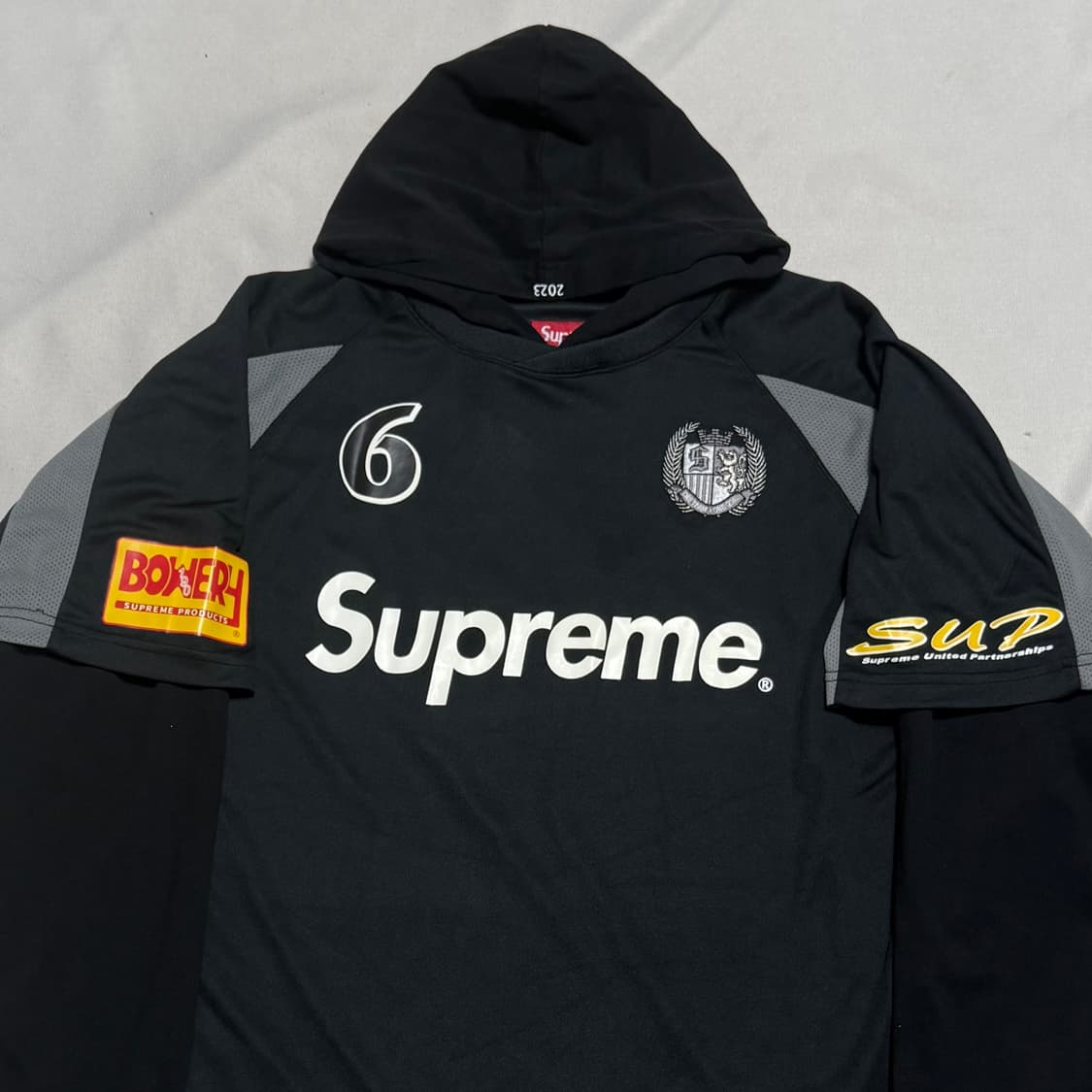 L 슈프림 23fw 후드 사커 져지 상품이미지1