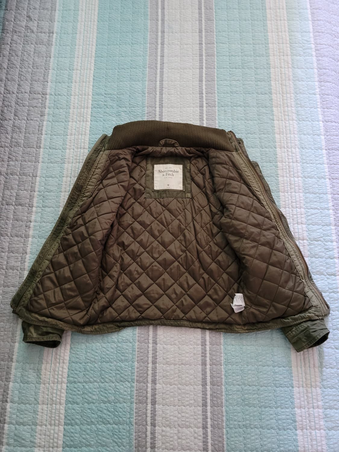 아베크롬비 카모플라쥬 밀리터리 퀄팅누빔안감 야상자켓 M 100사이즈 상품이미지7