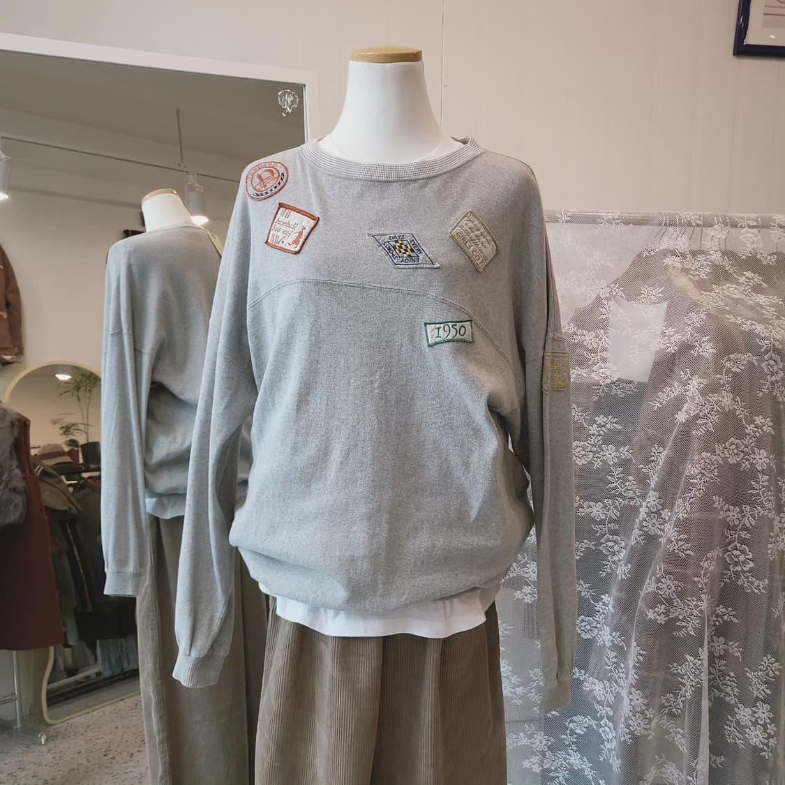 Cabin 와펜 패치 맨투맨(made in Japan) 상품이미지8