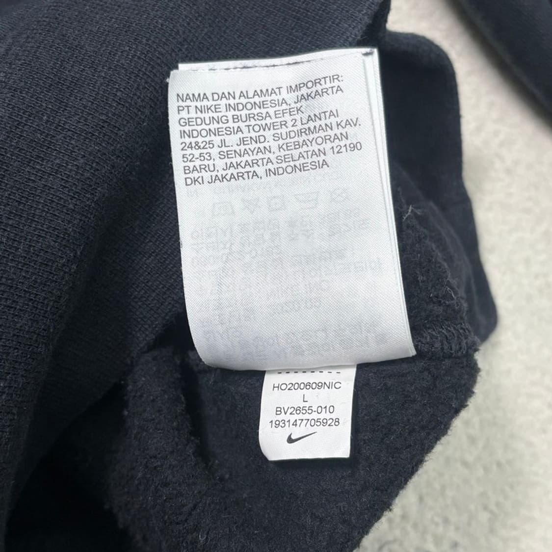 NIKE 기모 후드티 블랙 L 상품이미지9