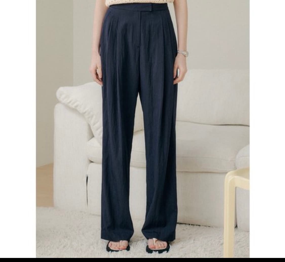 룩캐스트 애니 투 턱 와이드 팬츠 m 네이버 상품이미지3