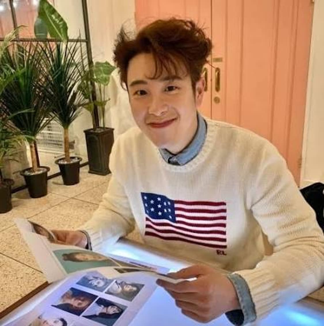 랄프로렌 아이코닉 플래그 스웨터 크림 상품이미지3