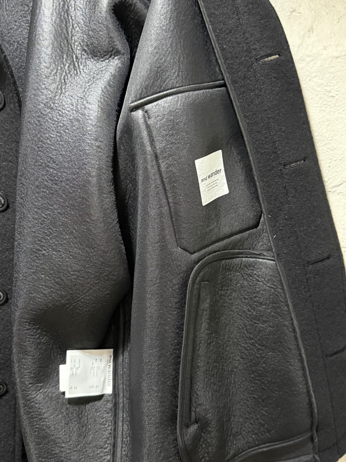 앤드원더 andWonder 울 셔기 블루종 재킷 상품이미지7