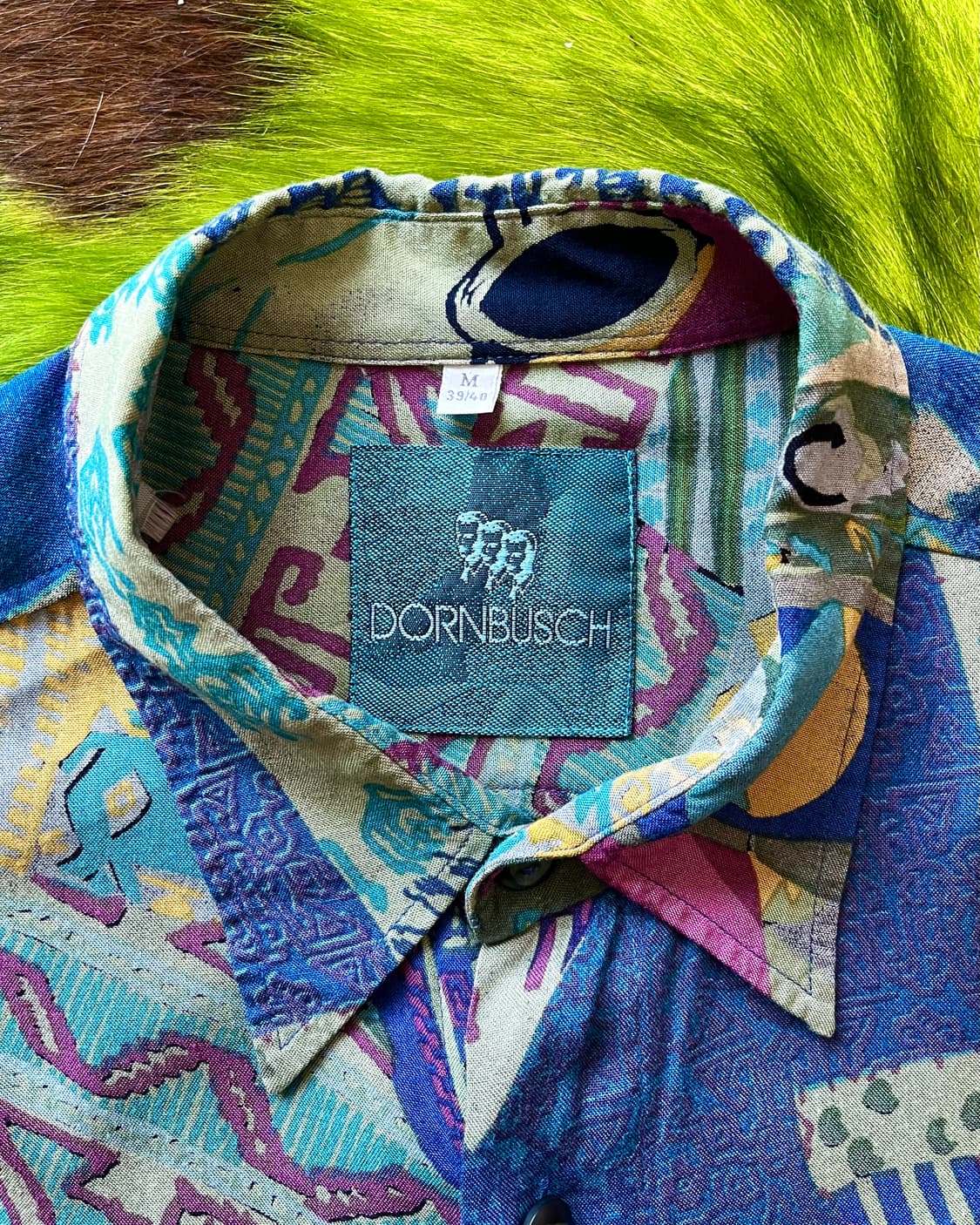 1980-90s Dorn Busch Germany Silk Shirt 상품이미지5
