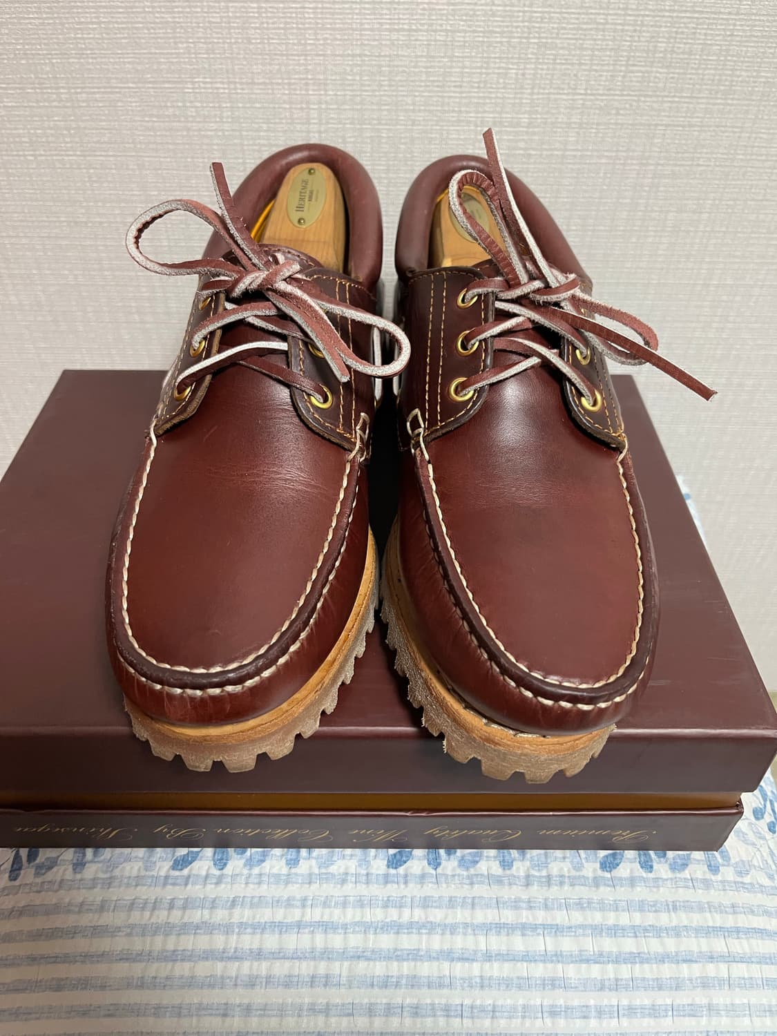 팀버랜드 3아이 보트슈즈 버건디 42(265)사이즈 상품이미지2