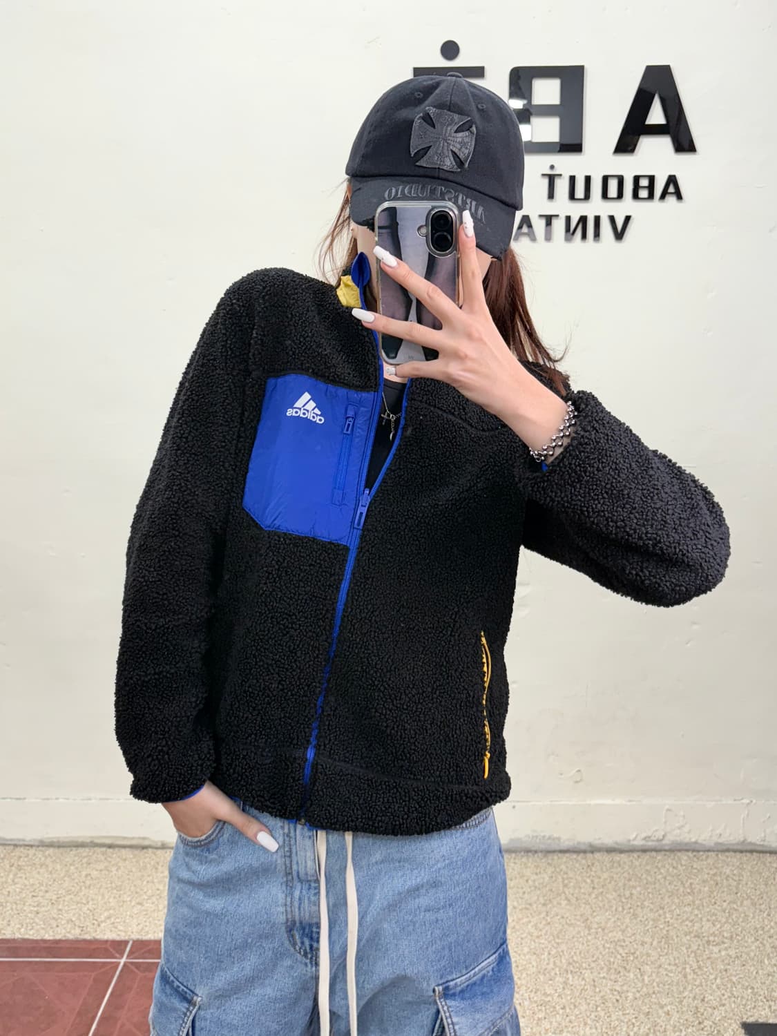 아디다스 리버시블 뽀글 후리스 상품이미지2