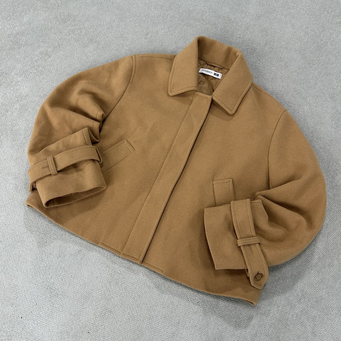 Uniqlo JW앤더슨 숏 코트 브라운 m 상품이미지1